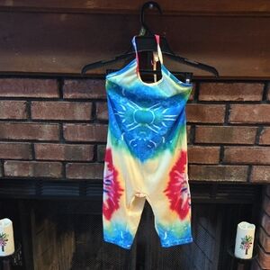 Vibrant Tie-Dye Kids Romper